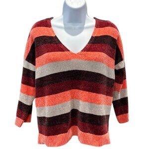 Express‎ Striped Chenille Sweater | Size Small | Cozy Fall Feels 🍂